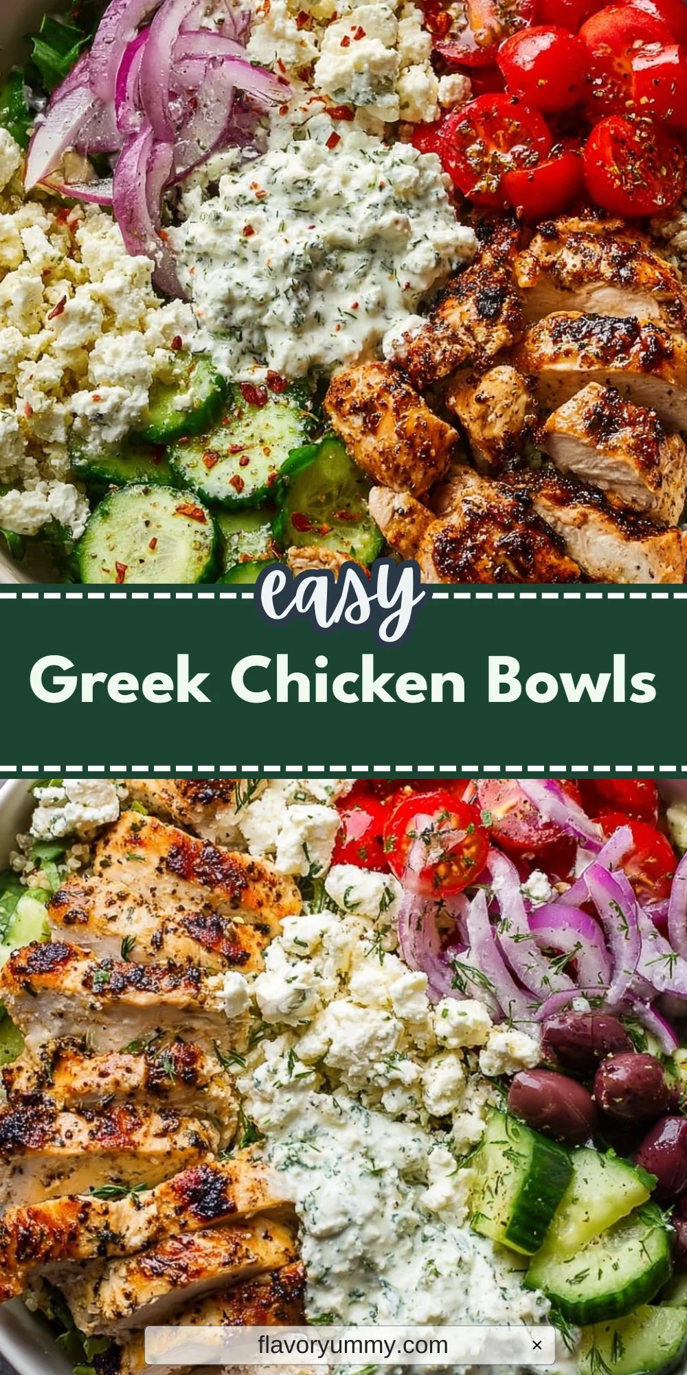 Greek Chicken Bowls