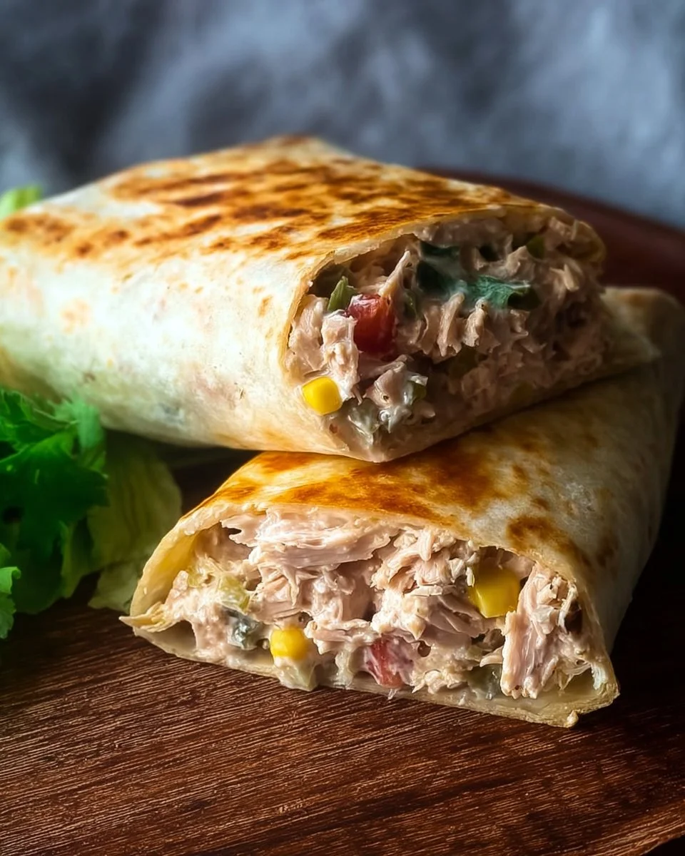 Healthy Tuna Melt Wrap