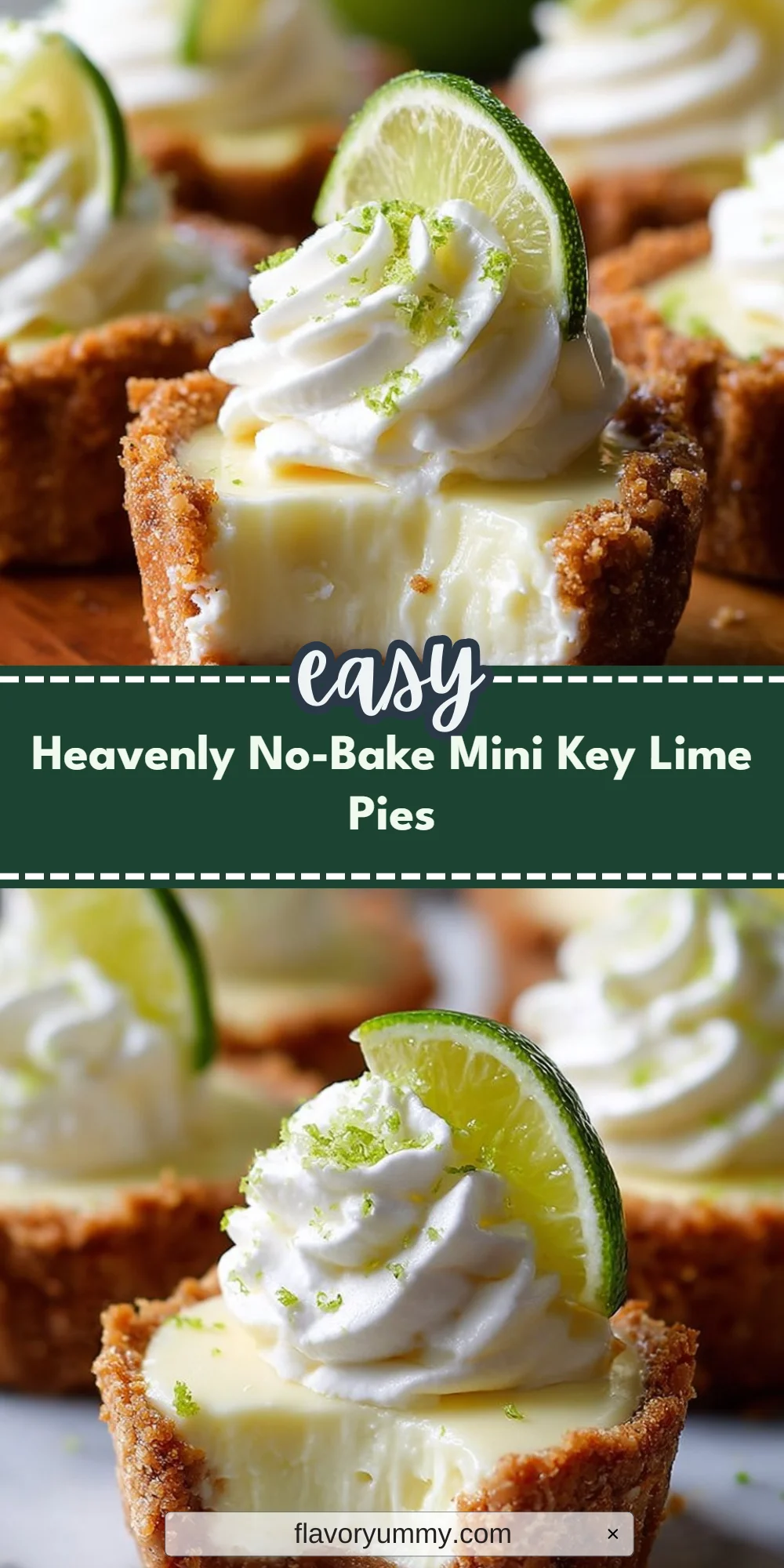 Heavenly No-Bake Mini Key Lime Pies
