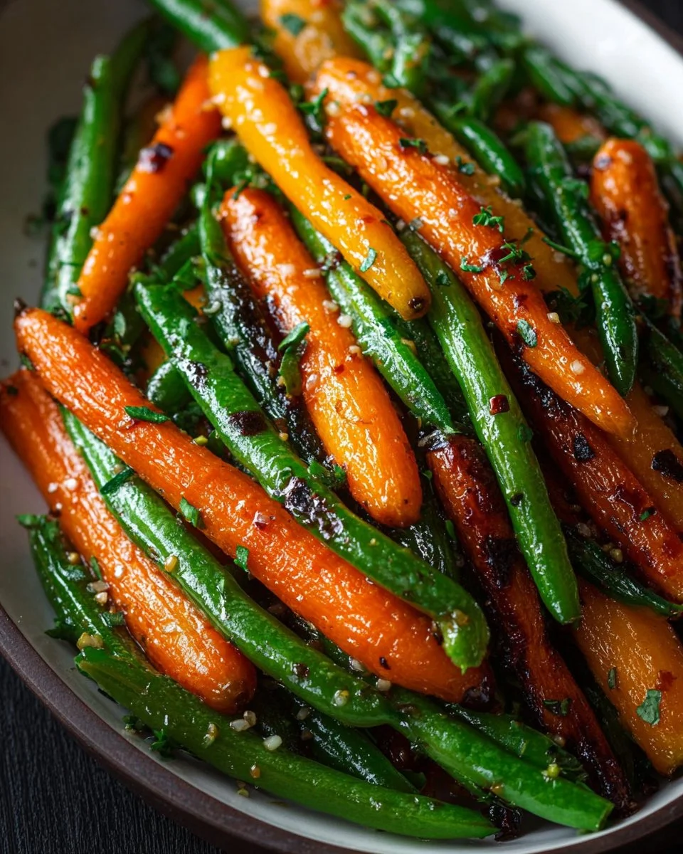 Honey Glazed Carrots & Green Beans