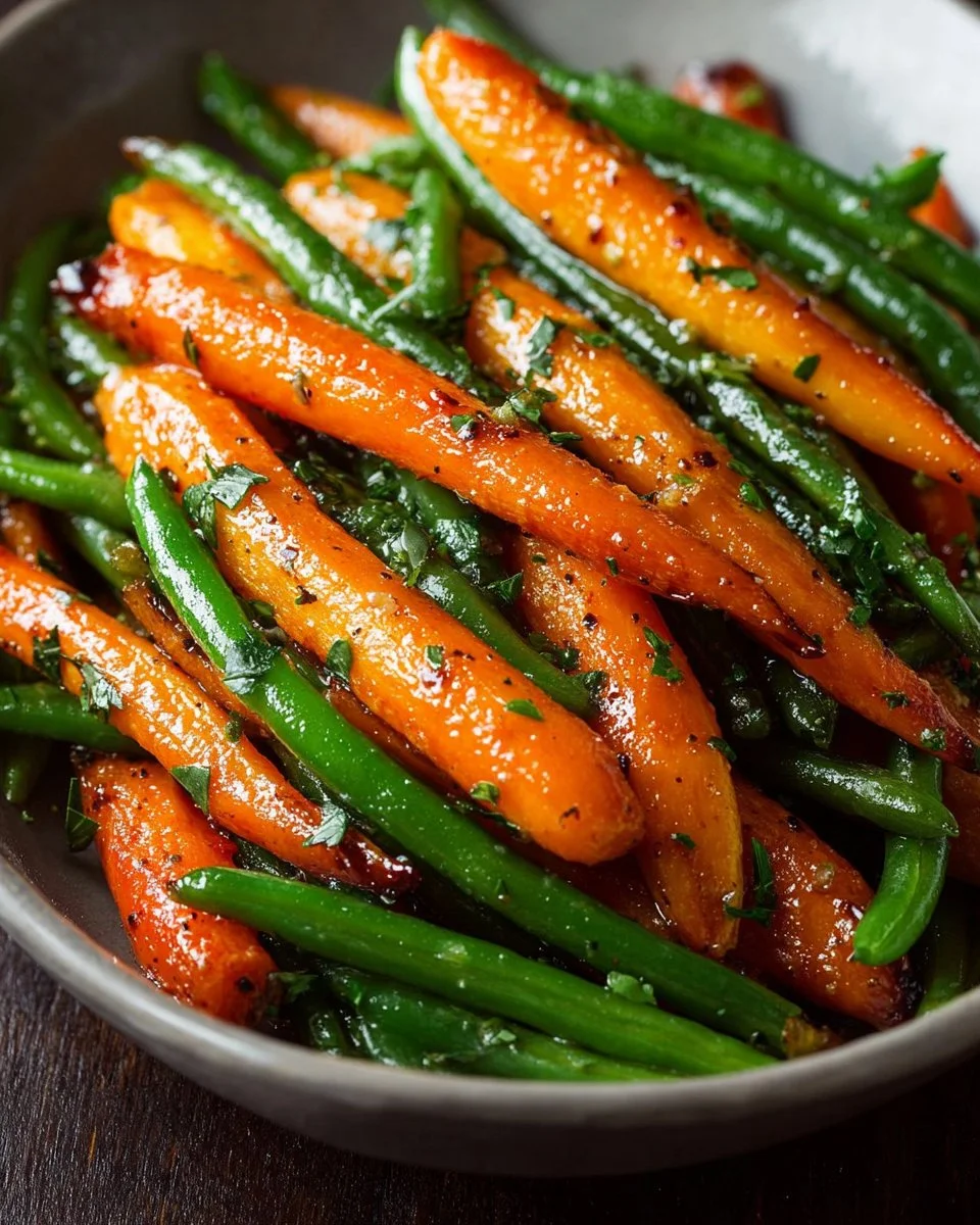Honey Glazed Carrots & Green Beans