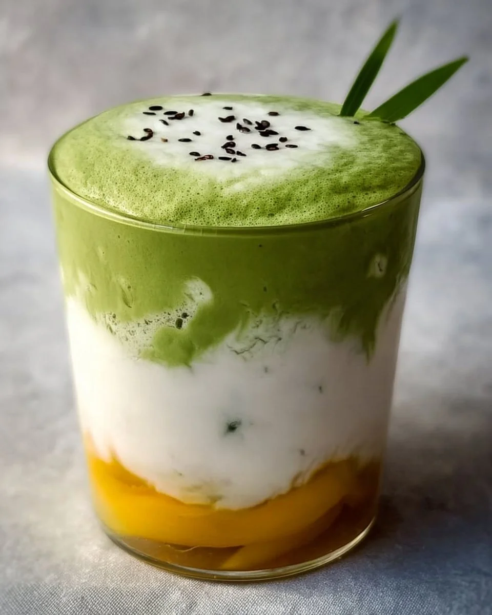 Incredible Mango Sticky Rice Matcha Latte