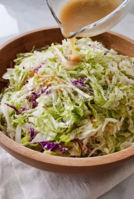 Delicious and colorful Japanese cabbage salad with fresh ingredients