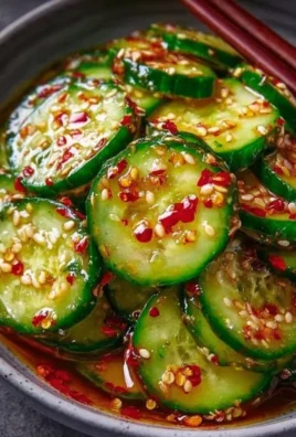 Korean Cucumber Salad served in a bowl with colorful vegetables