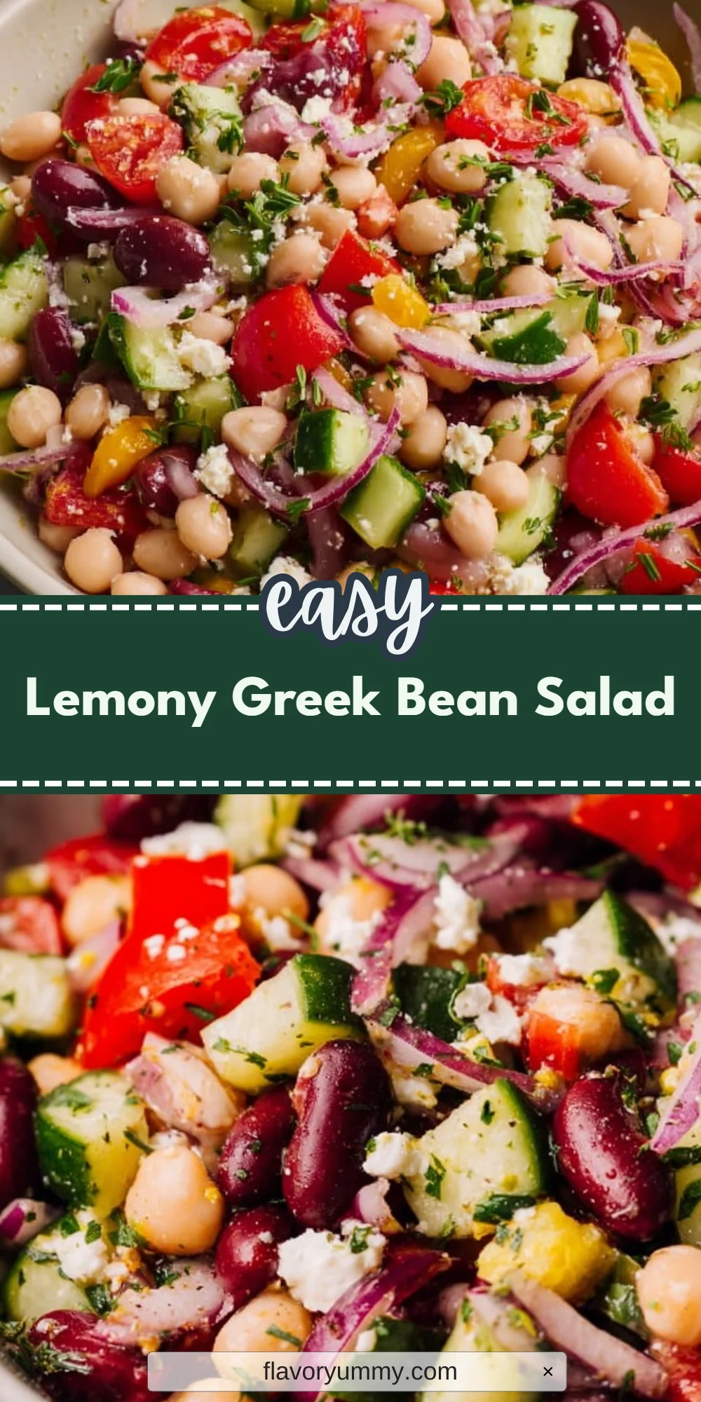 Lemony Greek Bean Salad