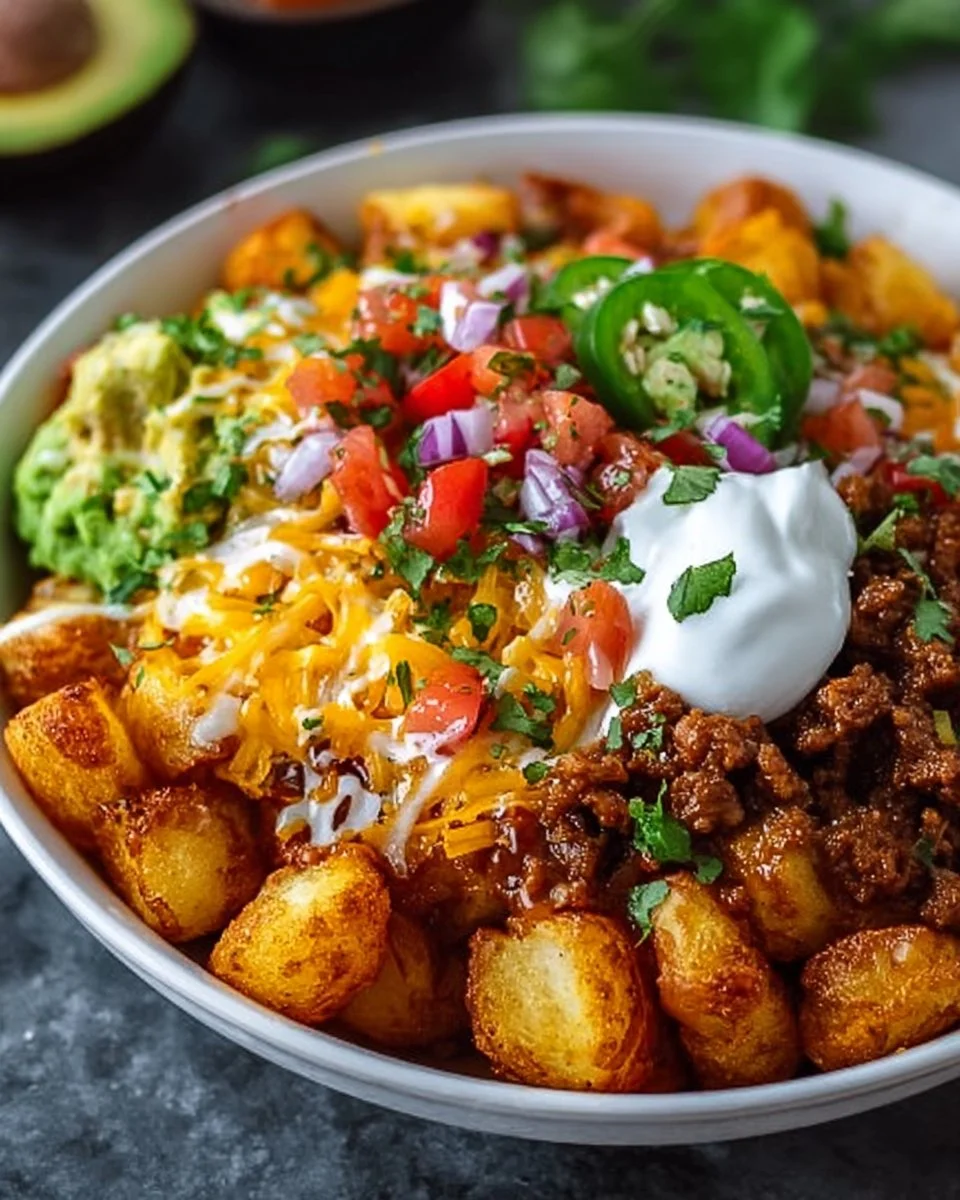 Loaded Potato Taco Bowl
