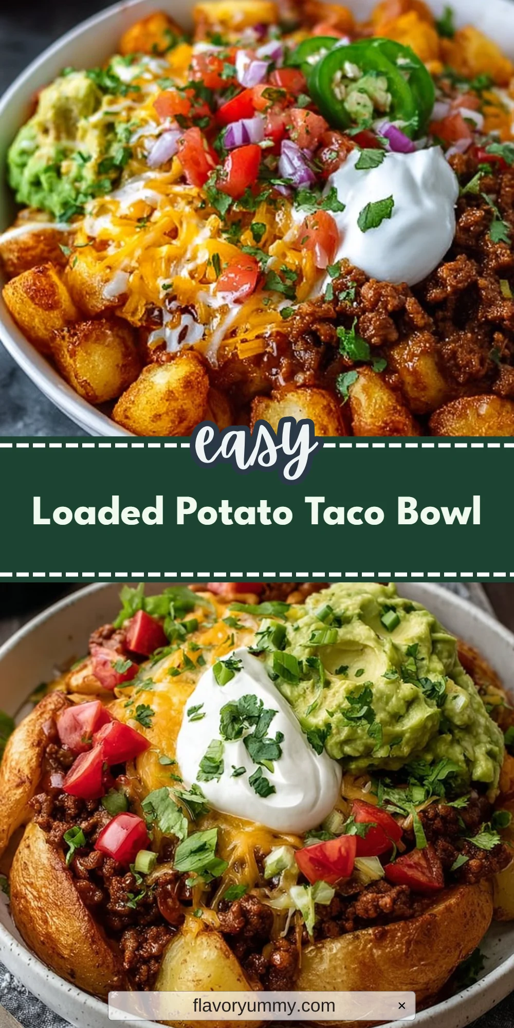 Loaded Potato Taco Bowl