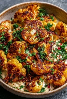 Delicious Moroccan Cauliflower drizzled with Tahini-Honey sauce
