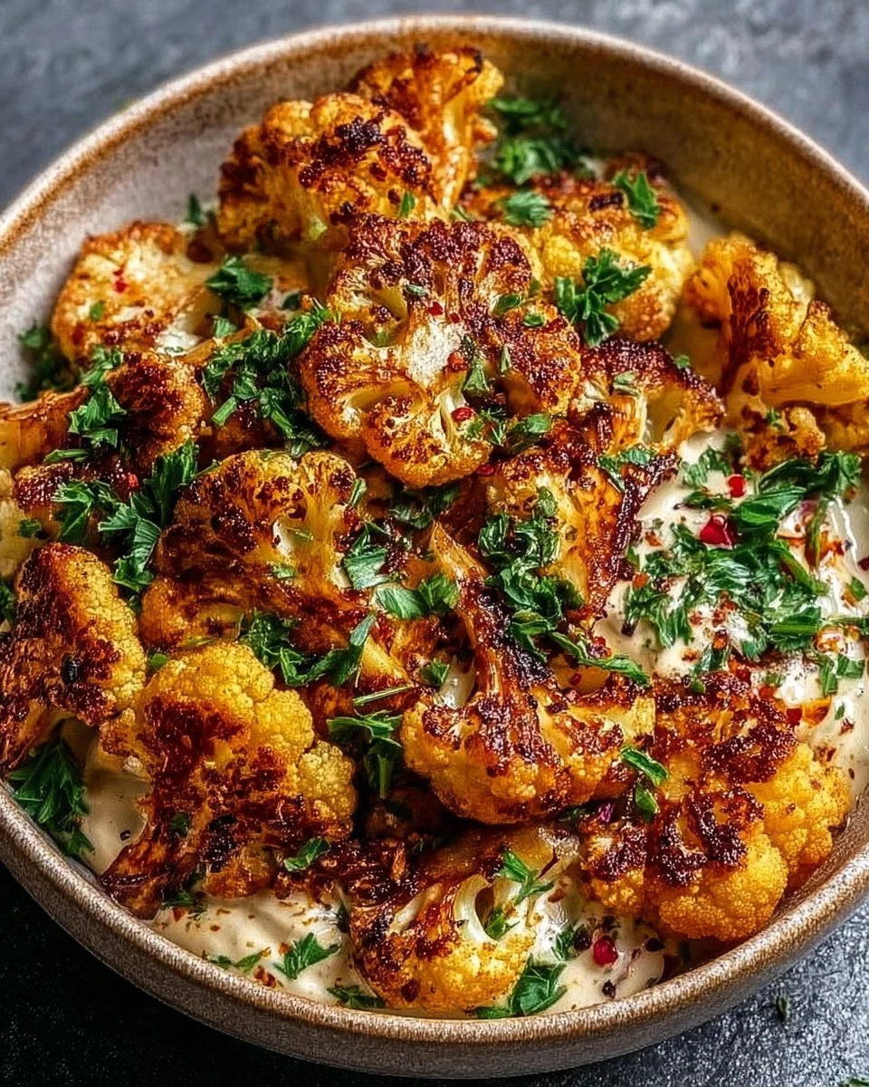 Moroccan Cauliflower with Tahini-Honey
