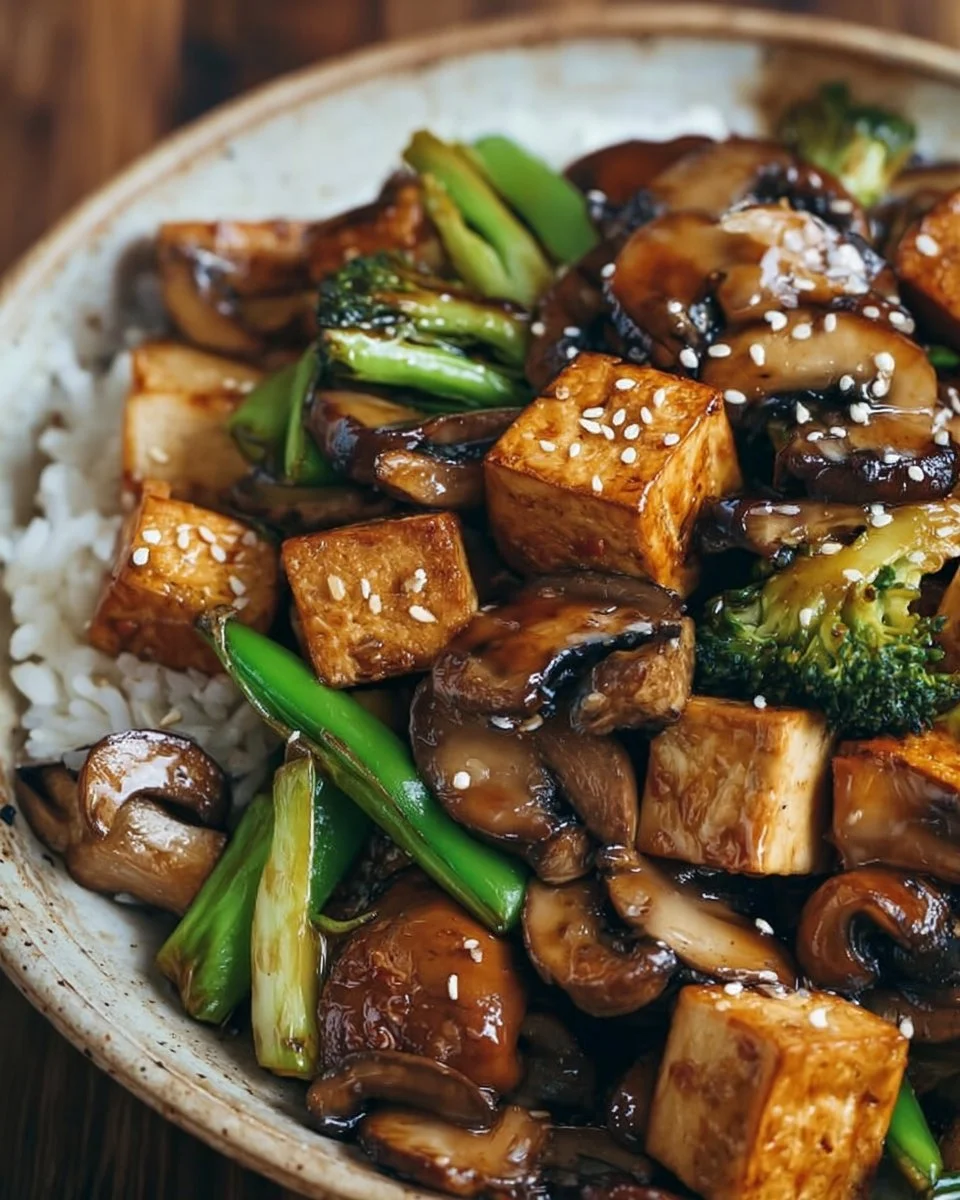 Mushroom and Tofu Stir-Fry