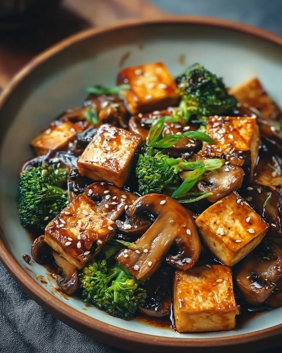Mushroom and Tofu Stir-Fry