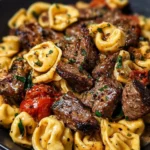 One-Pan Cowboy Butter Tortellini with Steak Bites