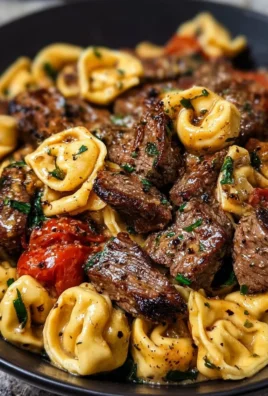 One-Pan Cowboy Butter Tortellini with Steak Bites