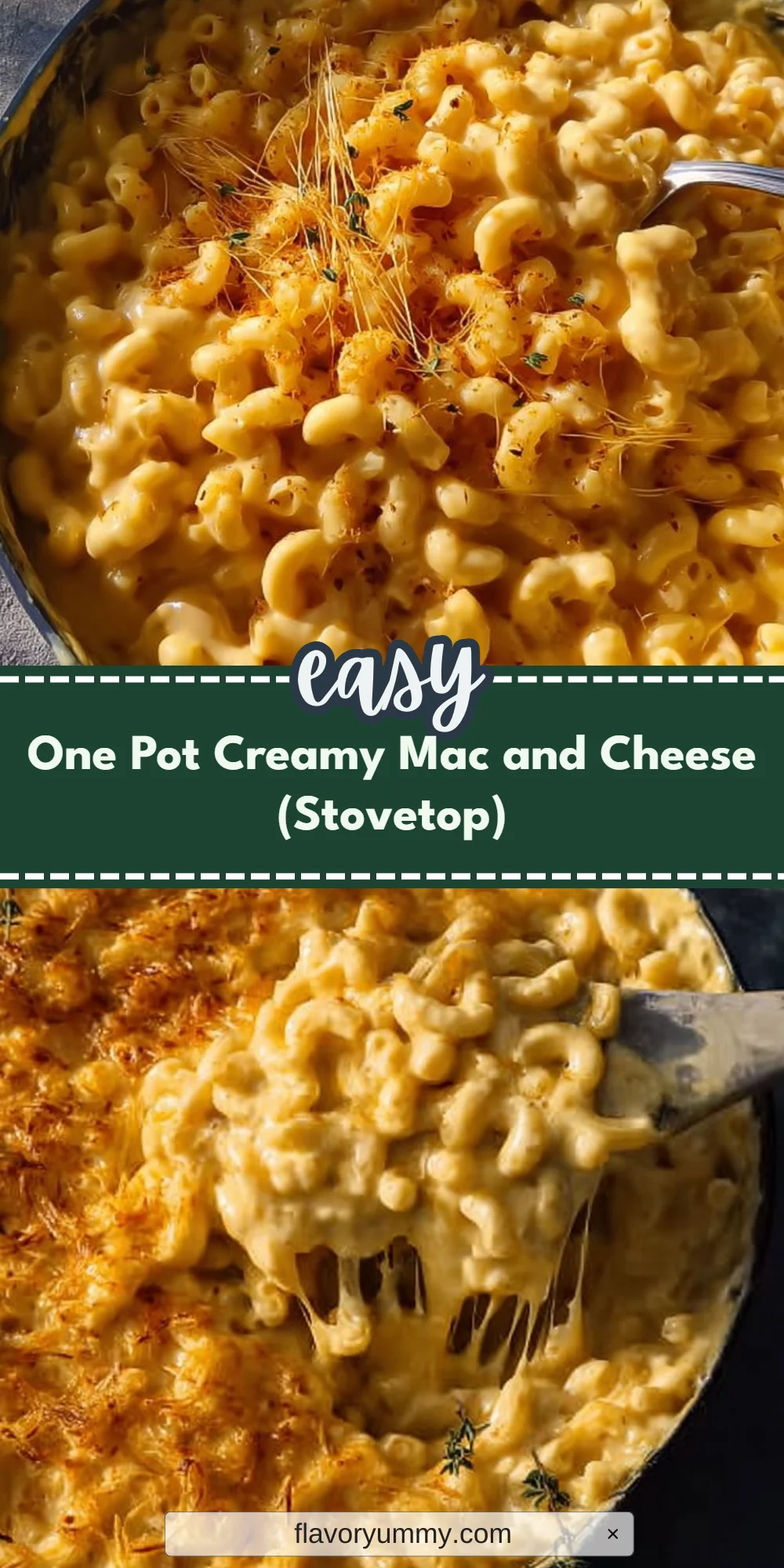One Pot Creamy Mac and Cheese (Stovetop)