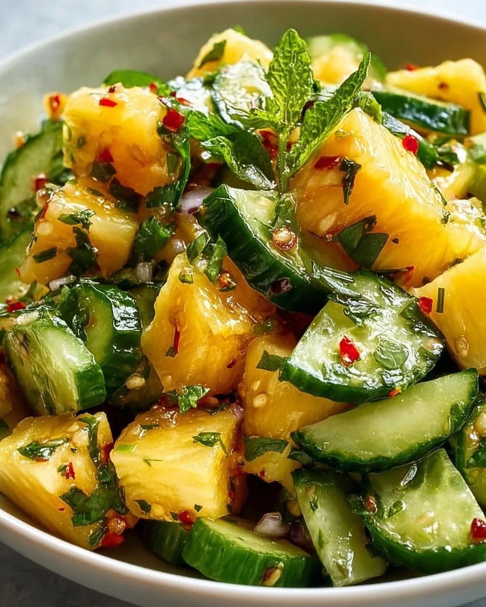 Pineapple Cucumber Salad