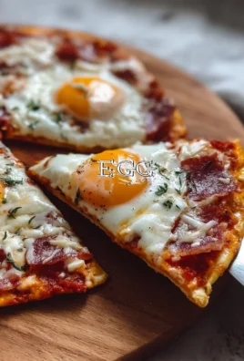 Delicious Pizza Eggs dish with toppings and cheese