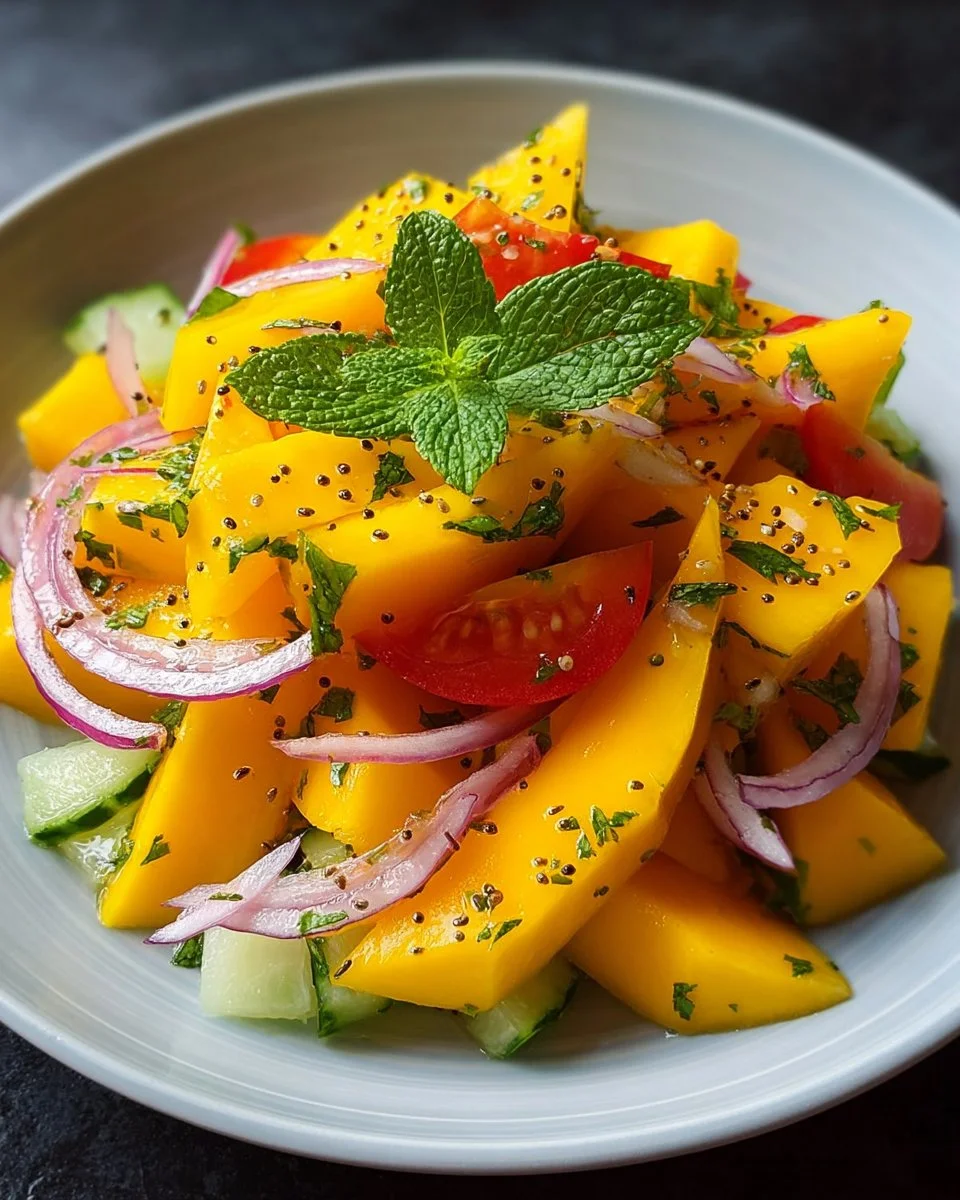 Refreshing Mango Salad Recipe with Lime Dressing