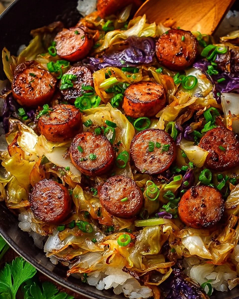 Sausage and Cabbage Stir Fry