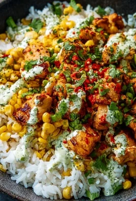 Delicious Street Corn Chicken Rice Bowl with vibrant toppings and ingredients