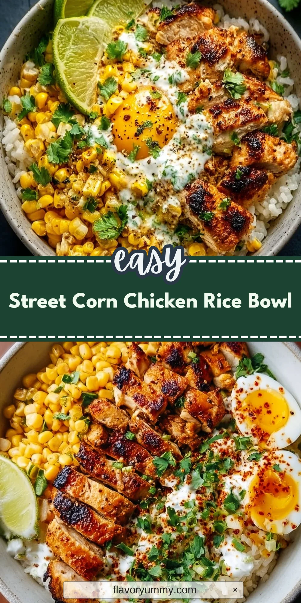 Street Corn Chicken Rice Bowl