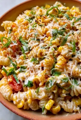 Delicious bowl of Street Corn Pasta Salad with fresh ingredients and vibrant flavors.