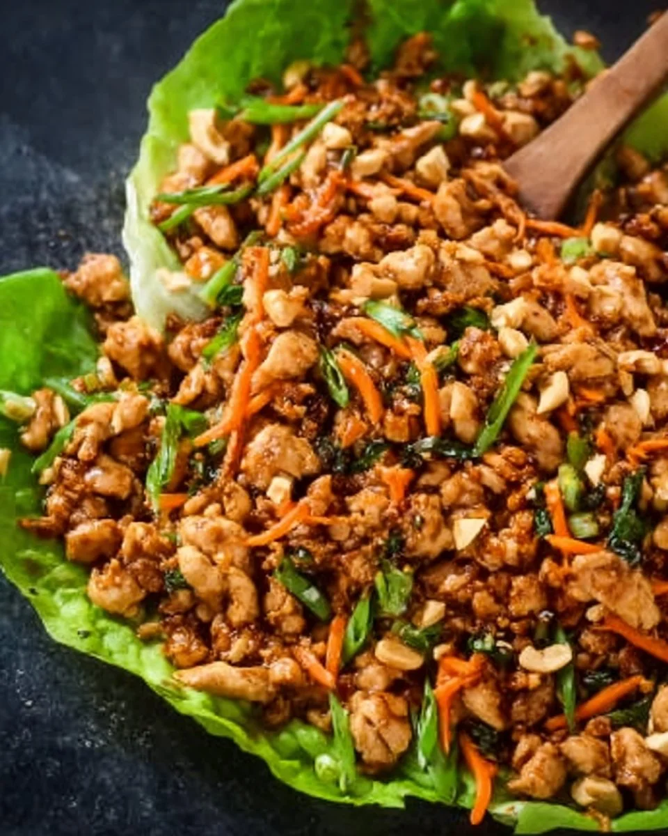 Thai Chicken Lettuce Wraps