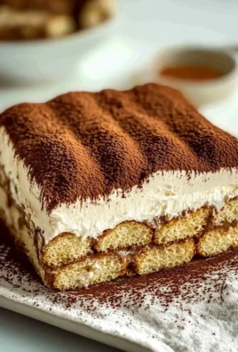 Delicious homemade tiramisu dessert with layers of coffee and mascarpone cheese