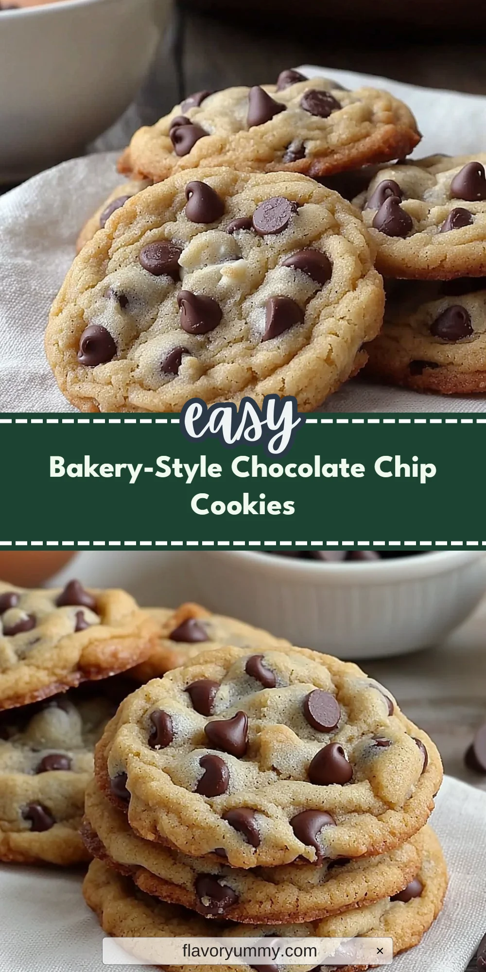 Bakery-Style Chocolate Chip Cookies