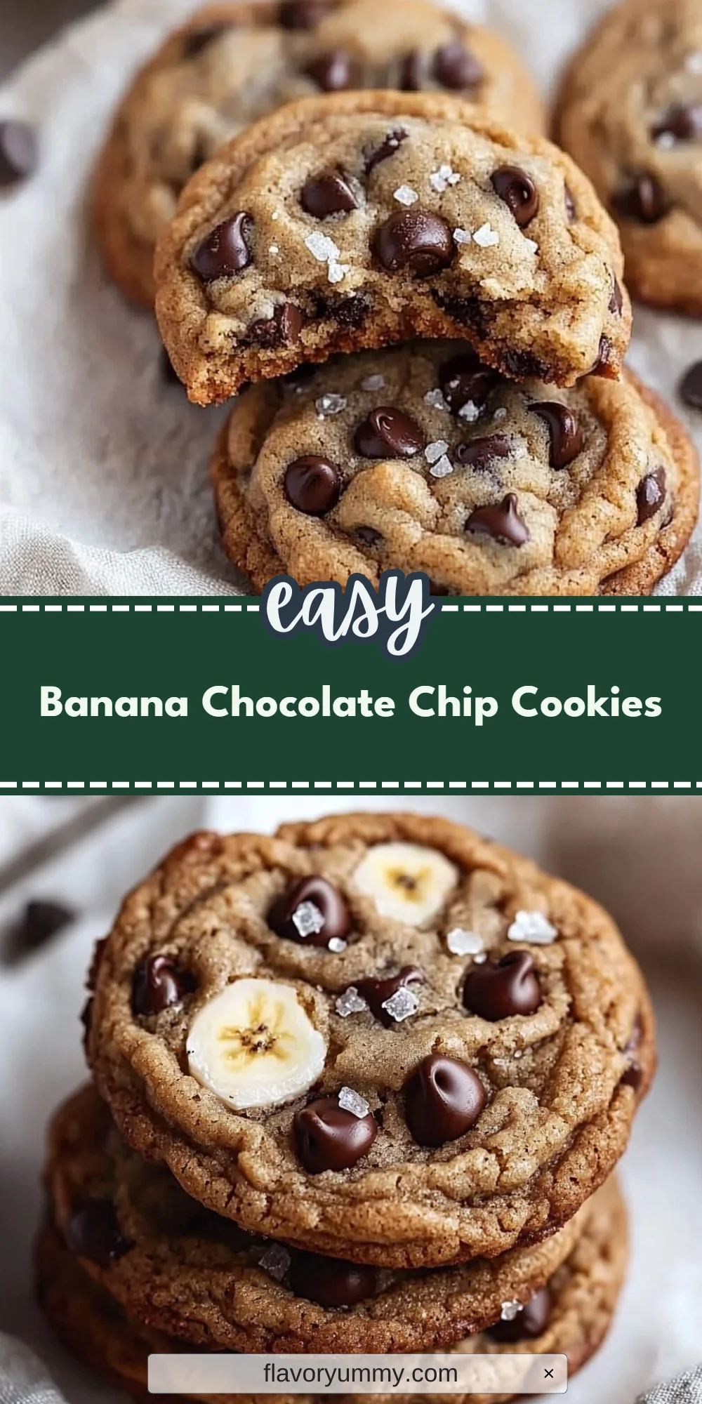 Banana Chocolate Chip Cookies