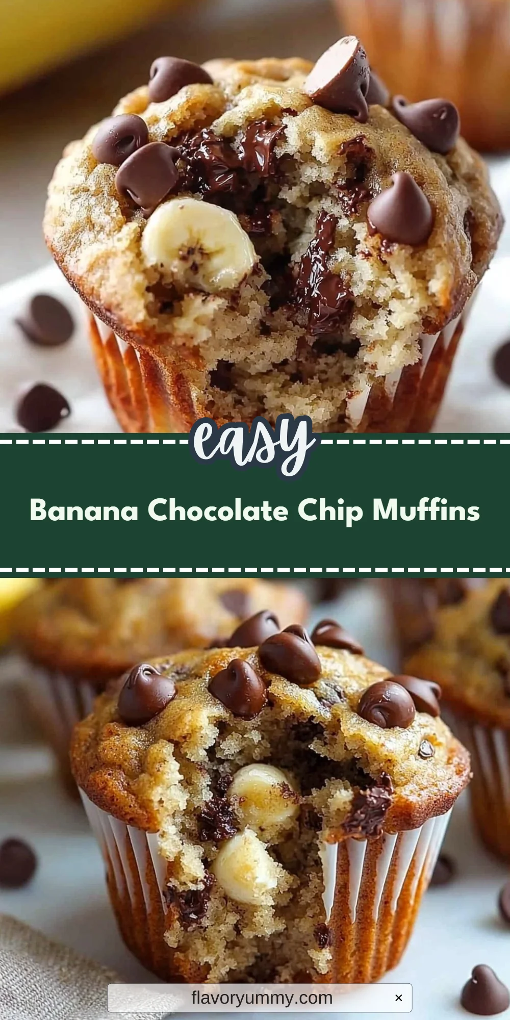 Banana Chocolate Chip Muffins