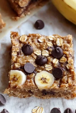 Delicious homemade Banana Oatmeal Bars ready to serve.