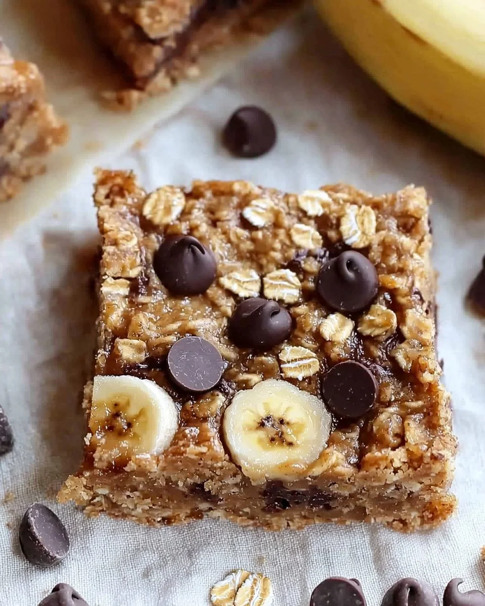 Banana Oatmeal Bars