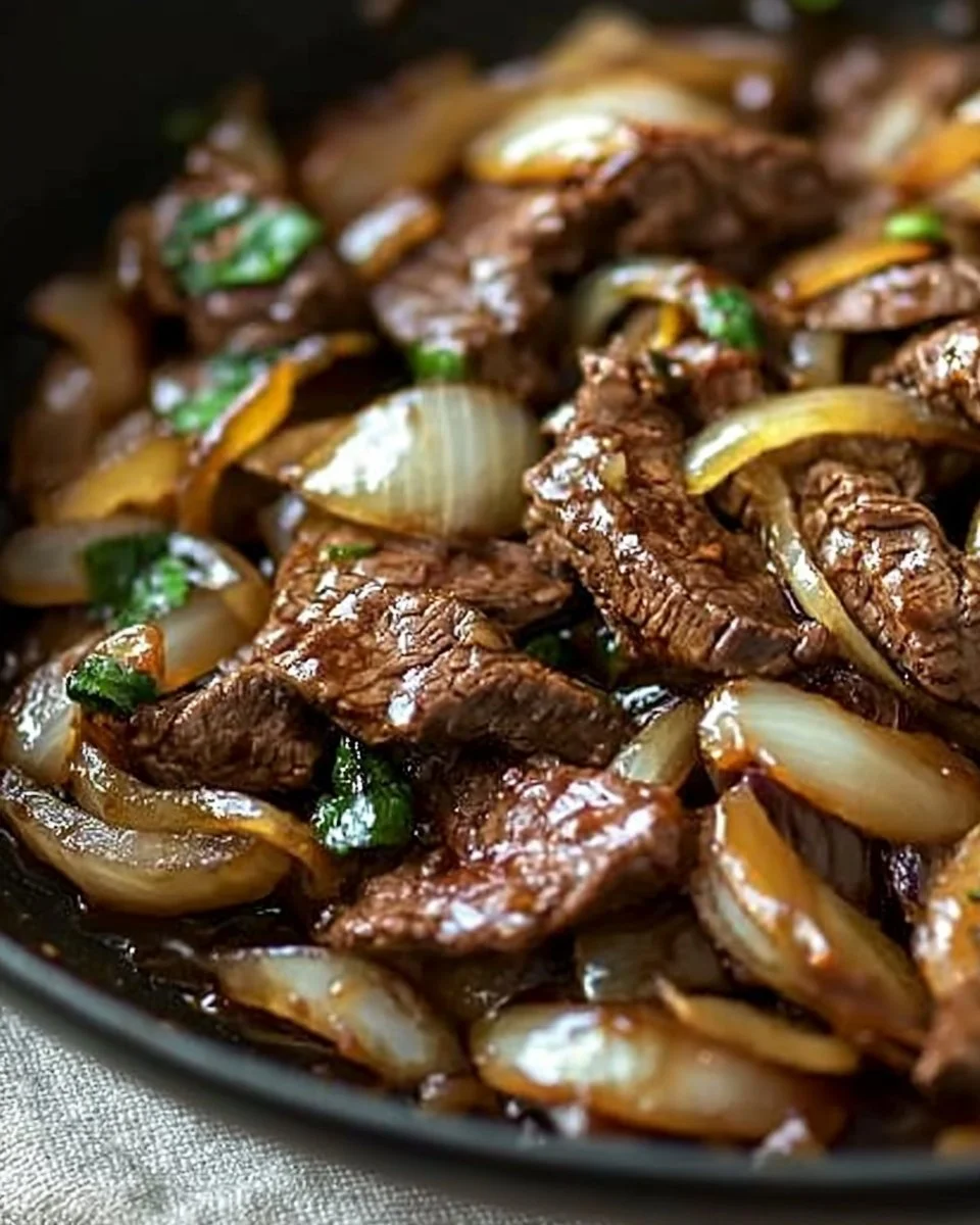 Beef Onion Stir Fry