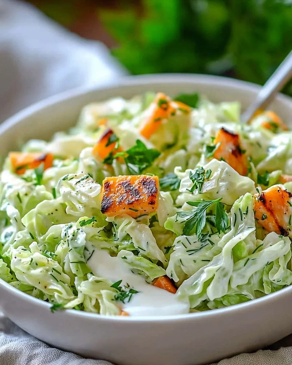 Best Cabbage Salad with Yogurt