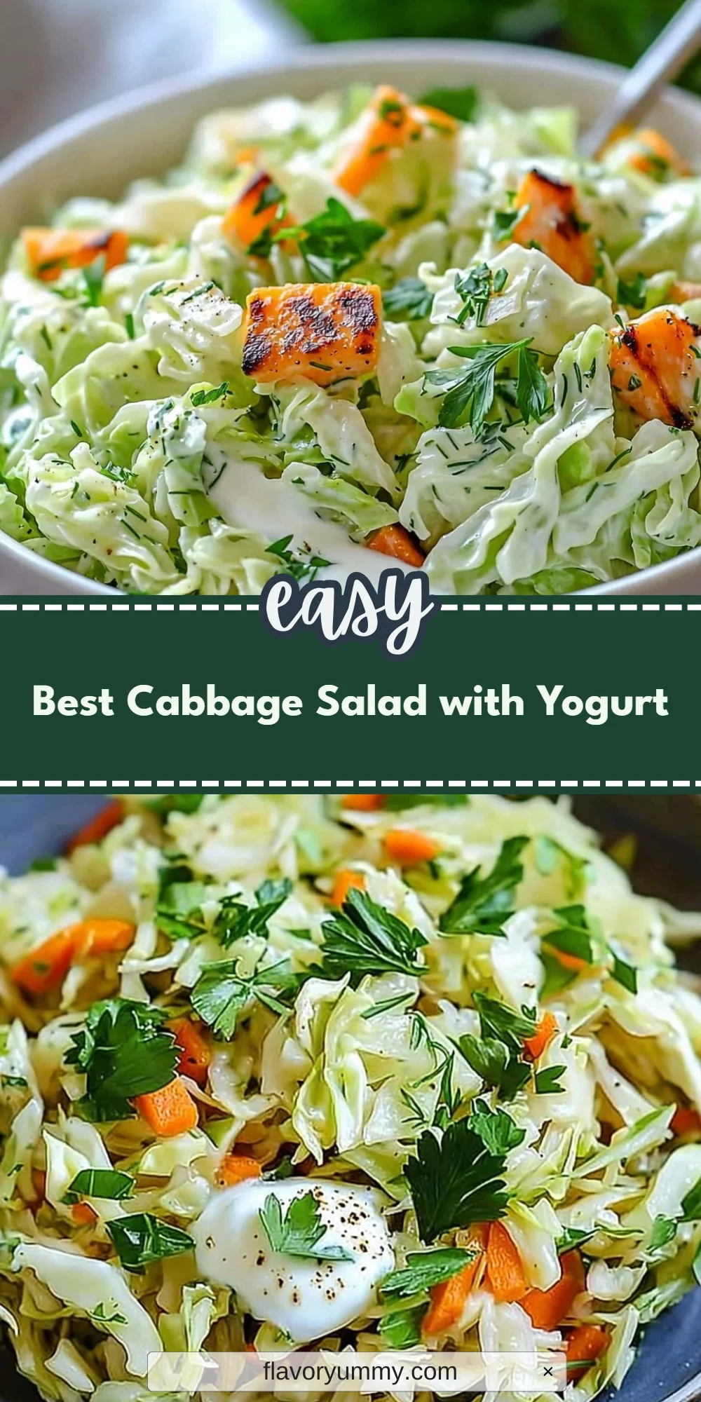 Best Cabbage Salad with Yogurt