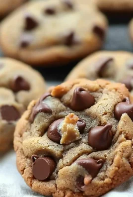 Biscoff chocolate chip cookies with a drizzle of melted chocolate on top.