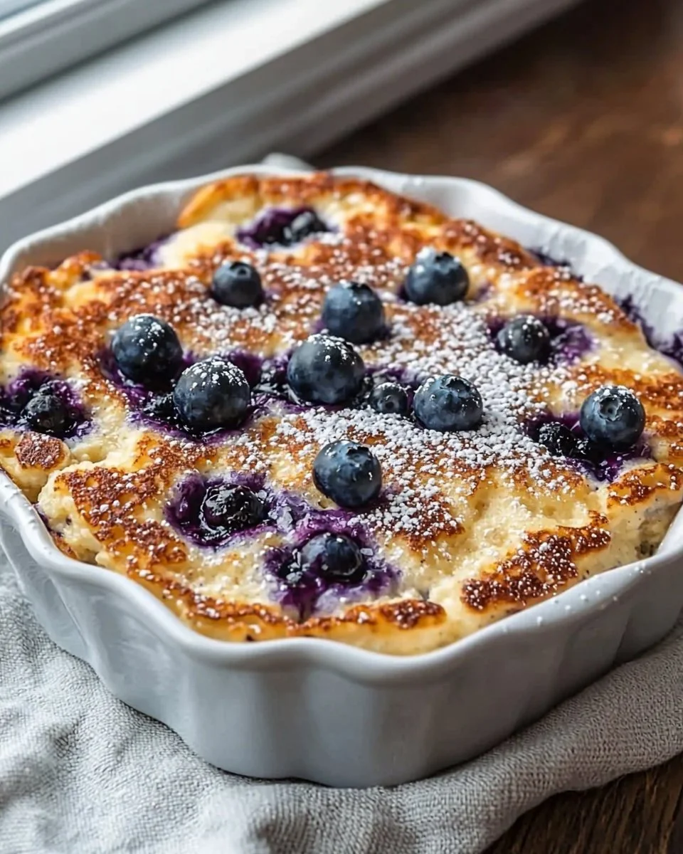 Blueberry Buttermilk Pancake Casserole