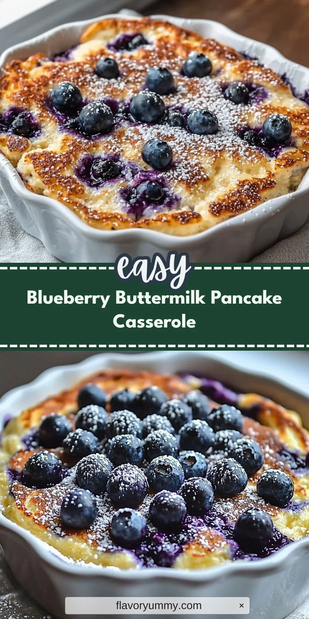 Blueberry Buttermilk Pancake Casserole
