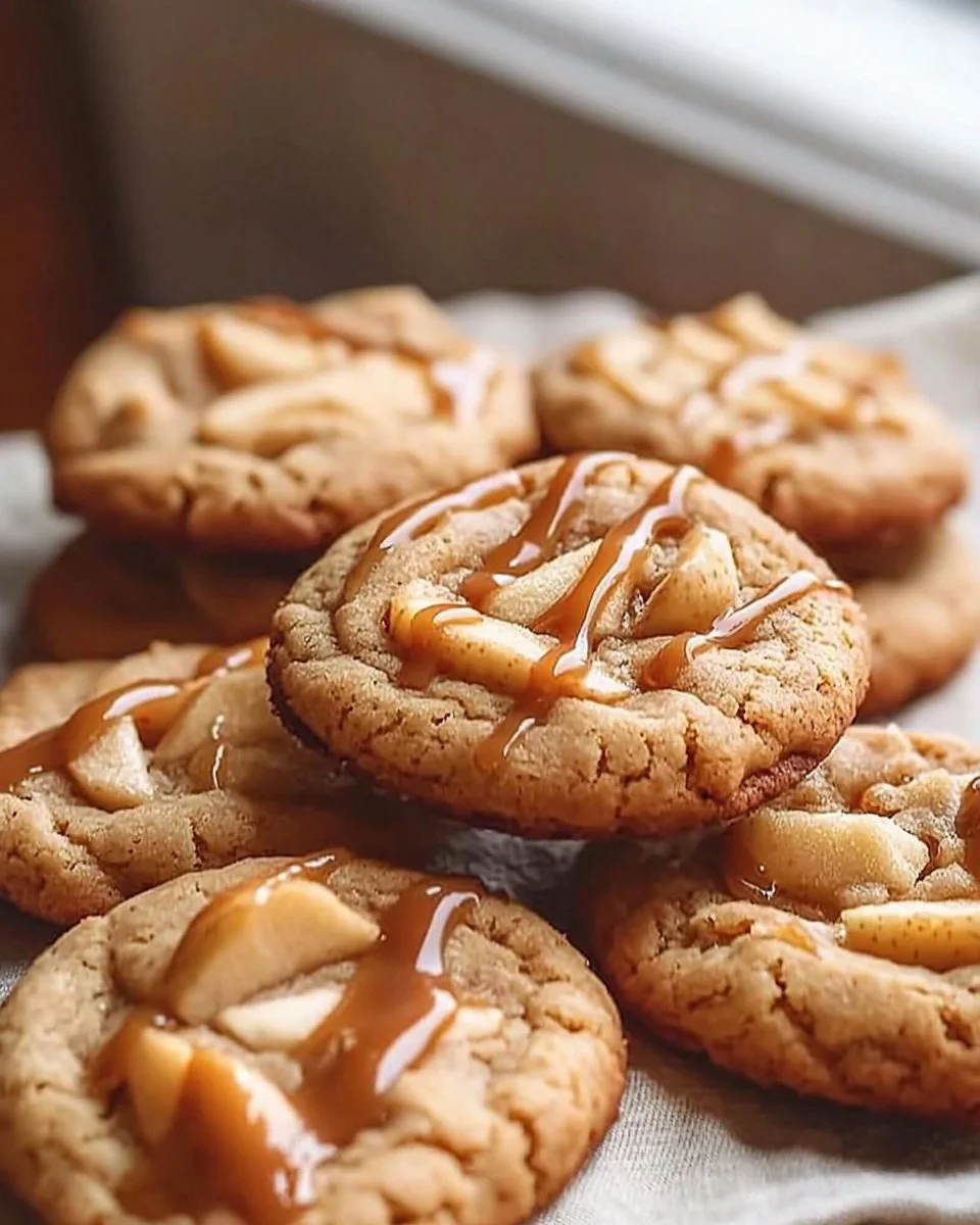CARAMEL APPLE COOKIES 🍎🍏