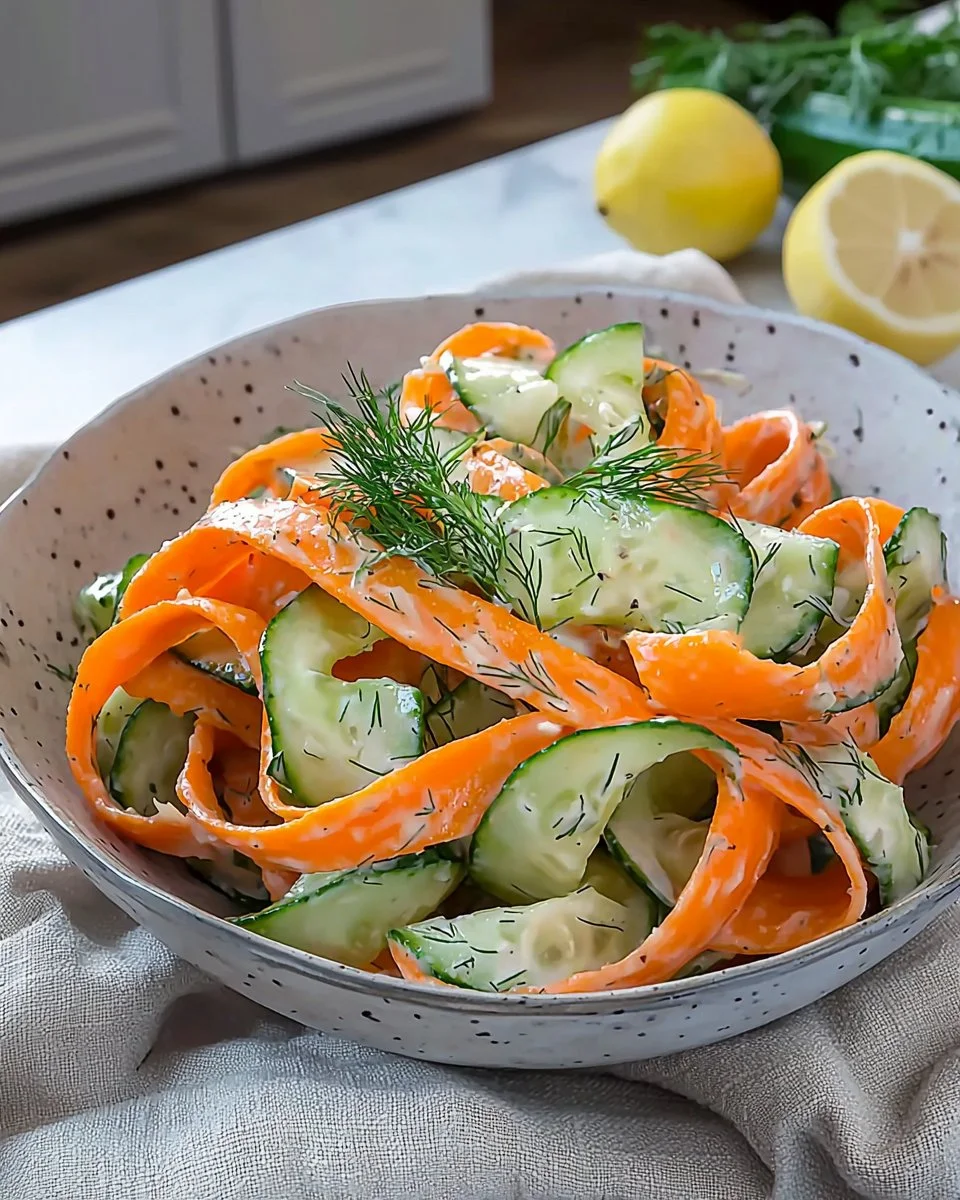 Carrot & Cucumber Ribbon Salad