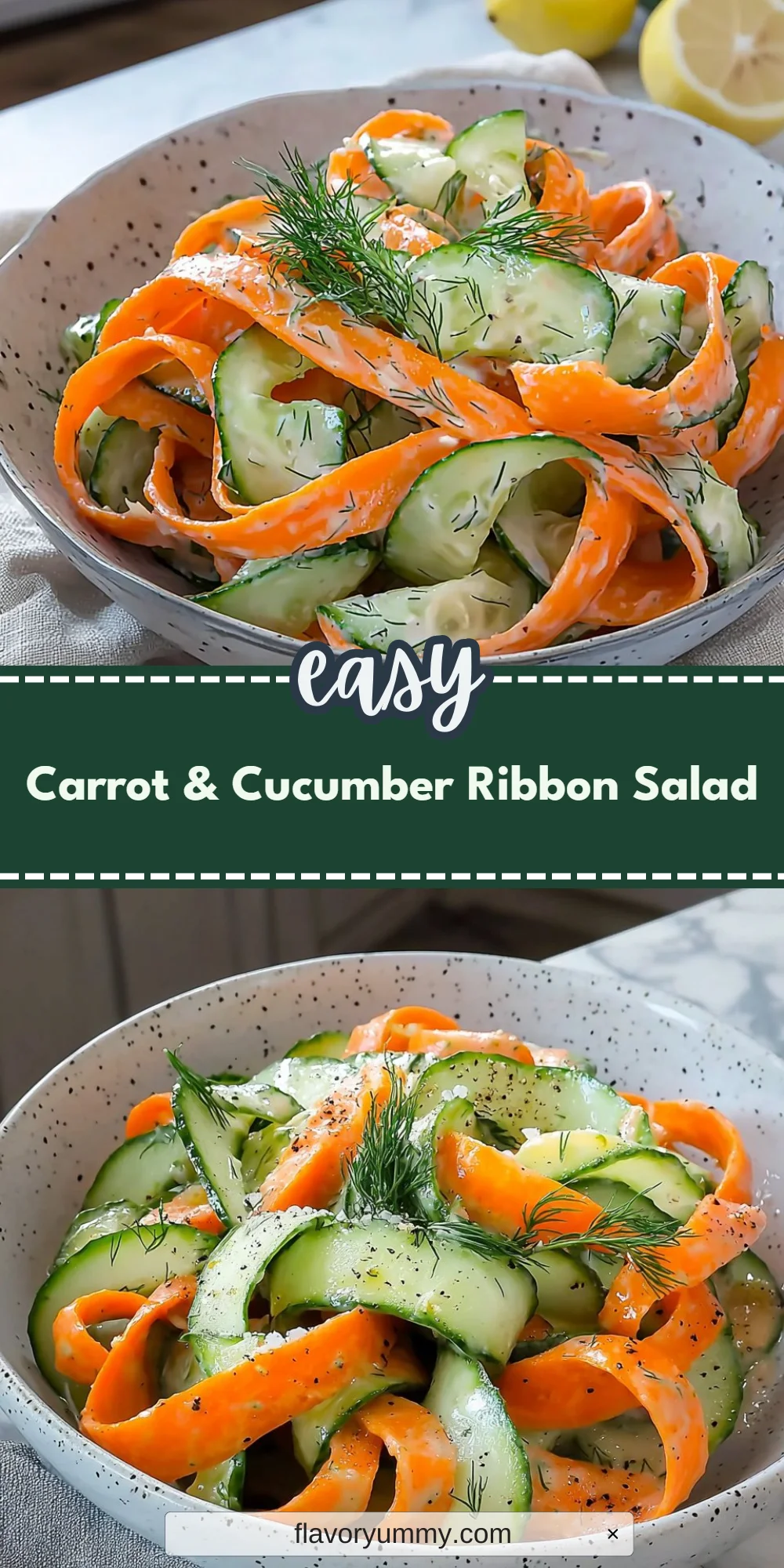 Carrot & Cucumber Ribbon Salad