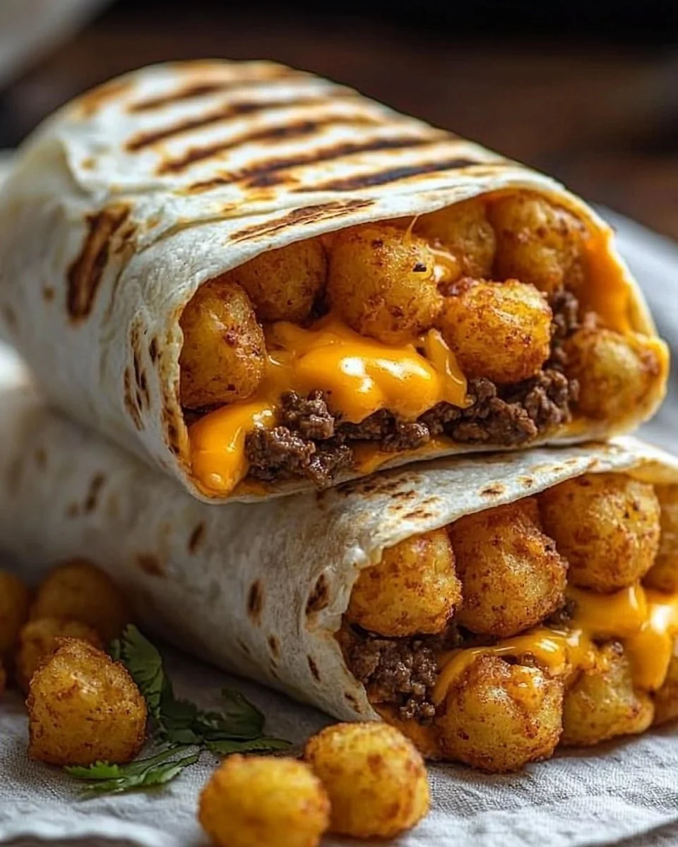 Cheesy Potato Burritos