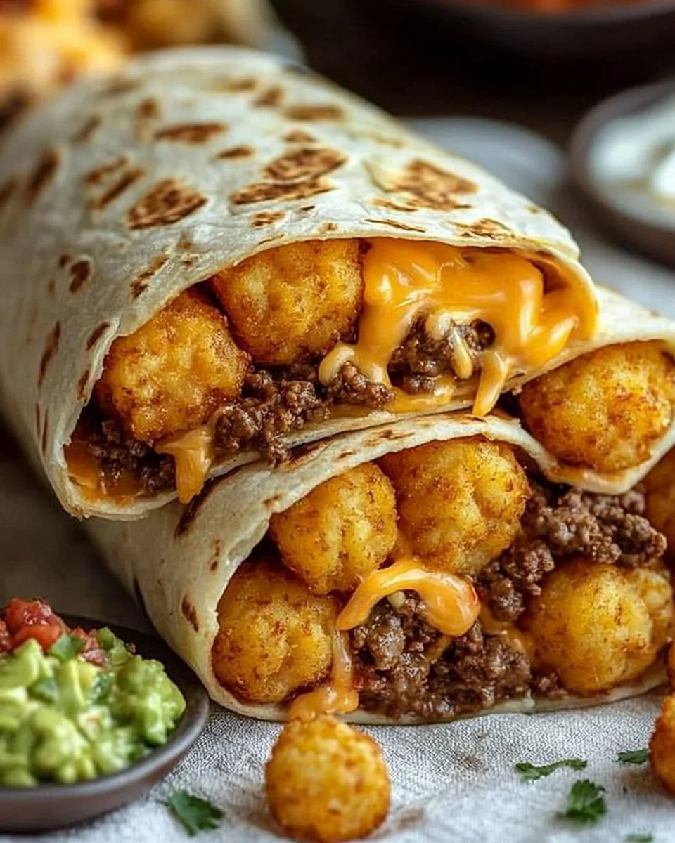 Cheesy Potato Burritos