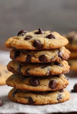 Freshly baked chocolate chip cookies on a cooling rack