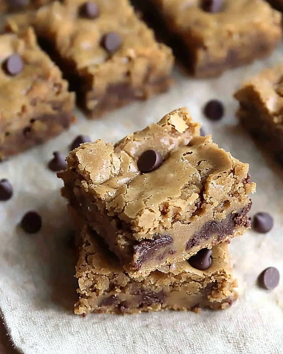 Chocolate Chip Peanut Butter Blondies