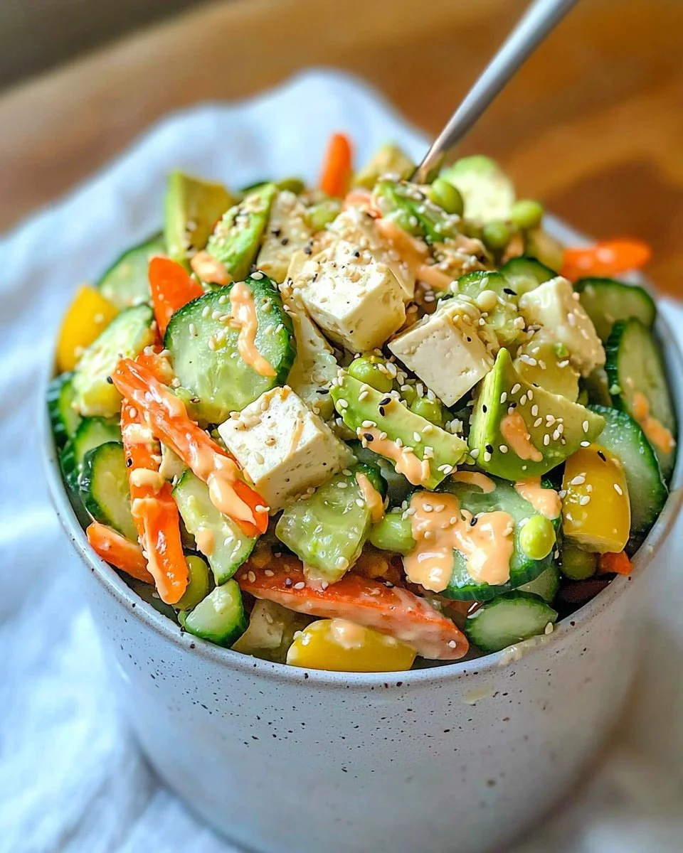 Creamy Asian Cucumber Salad