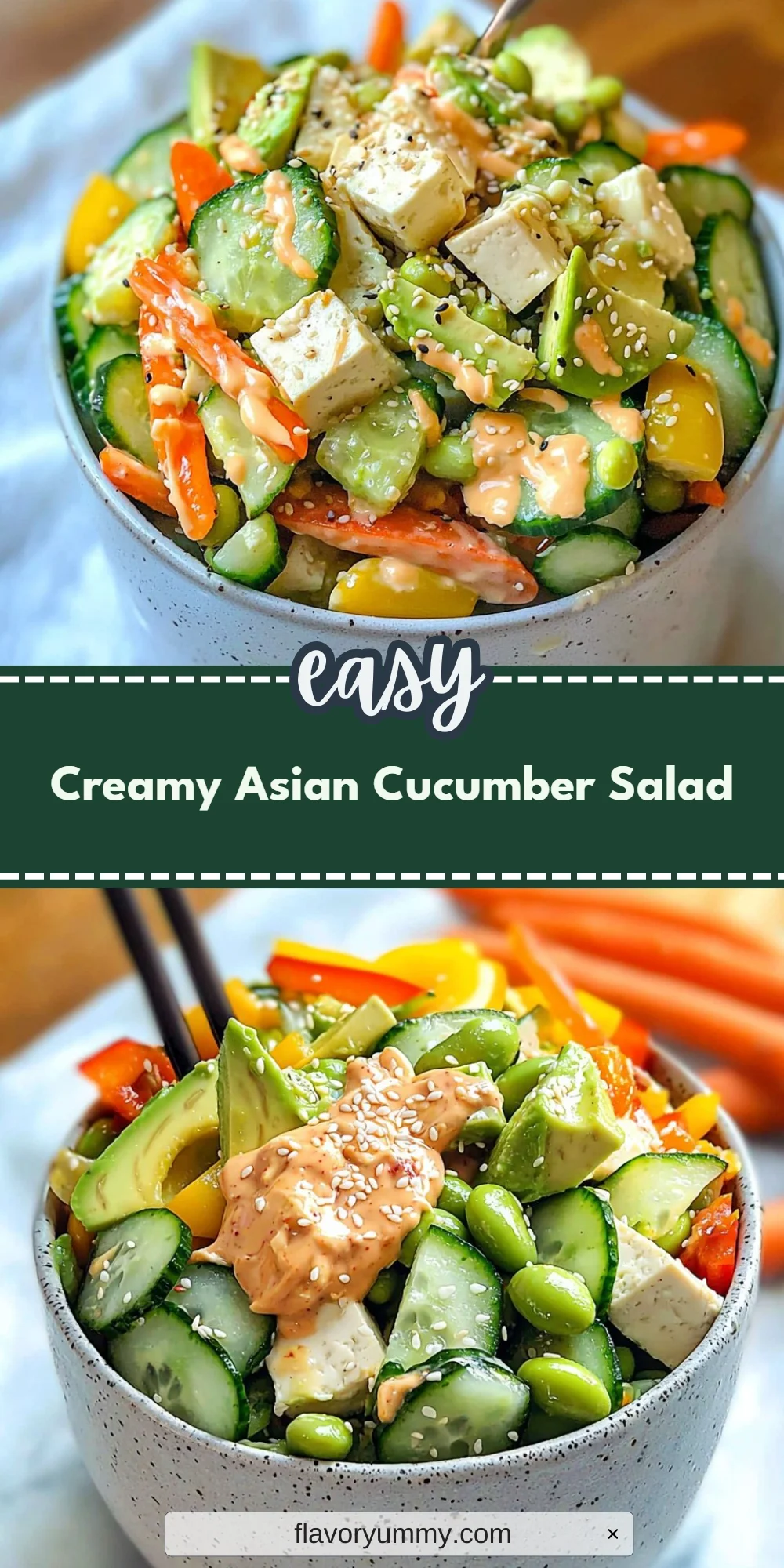 Creamy Asian Cucumber Salad