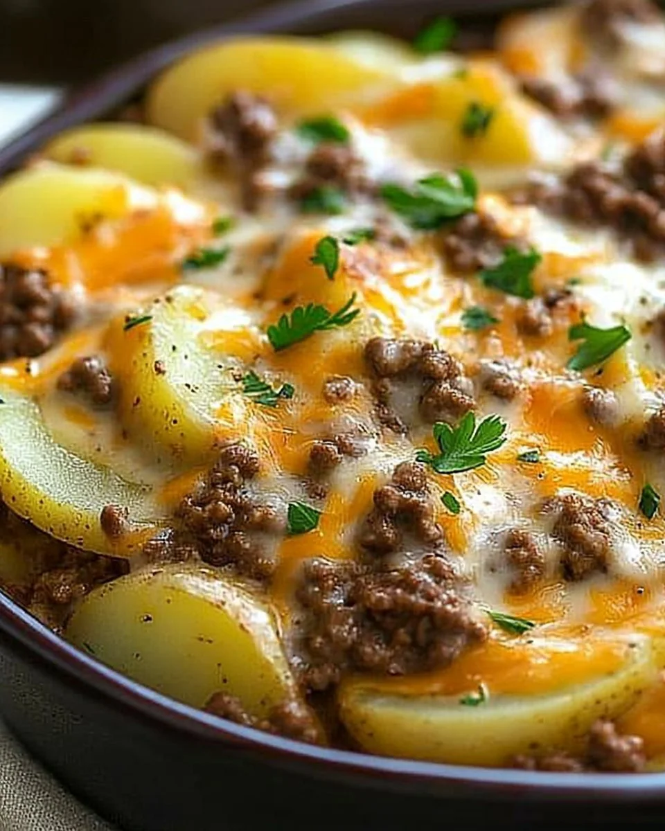 Crockpot Hamburger Potato Casserole