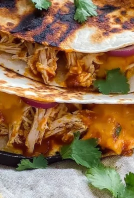 Delicious easy BBQ chicken quesadillas on a plate