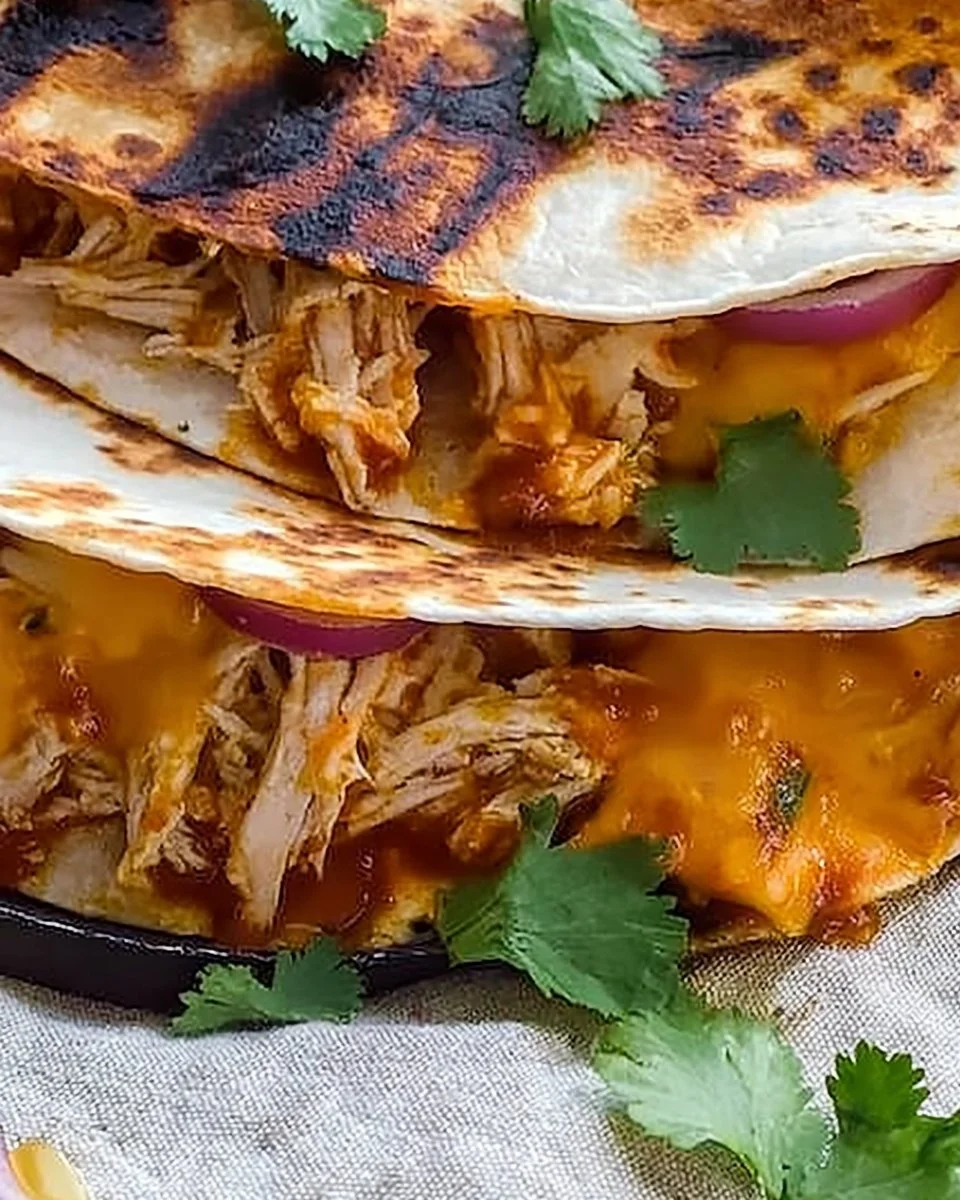 Easy BBQ Chicken Quesadillas